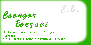 csongor borzsei business card